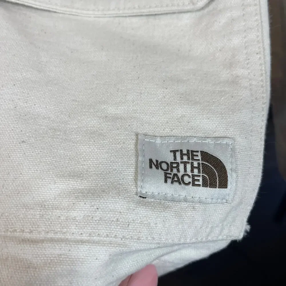 The North Face Men's Outlander Canvas‎ Utility Jacket Cream Pockets Workwear M